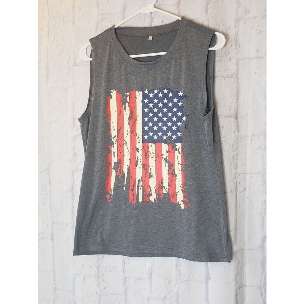 AMERICAN FLAG Sleeveless Tee Medium